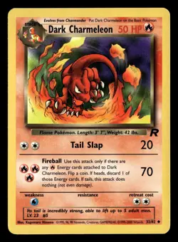 Dark Charmeleon 32/82 Unlimited Uncommon Team Rocket Pokemon Card - 1 - Image 2
