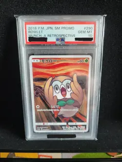Pokemon Rowlet 290 PSA 10 Munch SM Promo A Retrospective 2018 Japanese - Image 1
