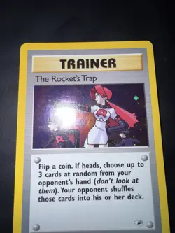Pokemon Card english The Rocket’s Trap 19/132 Holo Gym Heroes Wizards LP - Image 4
