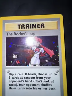 Pokemon Card english The Rocket’s Trap 19/132 Holo Gym Heroes Wizards LP - Image 5