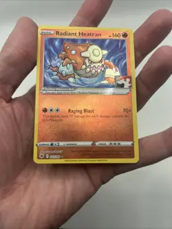 027/189 Radiant Heatran Prize Pack Series Pokemon TCG Stamped League Play Card - Image 4