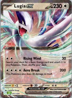 Lugia ex 017/034 Holo Trading Card Game Classic Pokemon Holo NM - Image 1