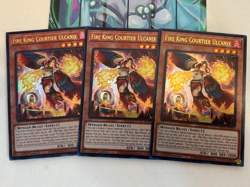 Yugioh 3x Fire King Courtier Ulcanix Ultra Rare MP25-EN262 2025 Mega-Pack 1st Ed - Image 2