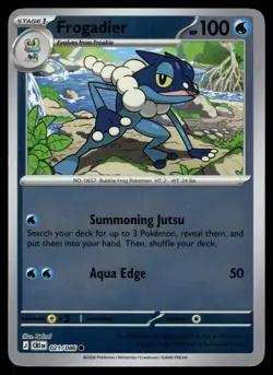 Frogadier 021/086 Common Chaos Rising Pokemon Reverse Holo NM - Image 1