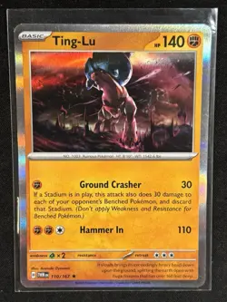 Pokemon - Ting-Lu 110/167 - Twilight Masquerade Holo Rare - NM - Image 1