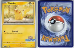 Pikachu (Illustration Contest 2024) 214 Promo Scarlet & Violet Promo - Near Mint - Image 3