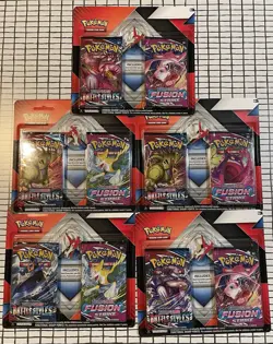 Pokemon 2-Pack Blisters: Fusion Strike & Battle Styles w/ Latias Pin 5x Lot - Image 1