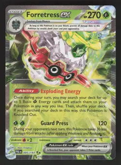 Forretress ex 005/193 Pokemon TCG SV02: Paldea Evolved NM - Image 1