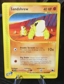 Pokemon Skyridge Sandshrew 92/144 NM/LP Common Regular - Image 1