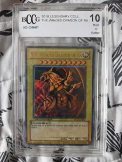 The Winged Dragon of Ra LC01-EN003 Yugioh Legendary Collection BCCG Beckett 10 - Image 1
