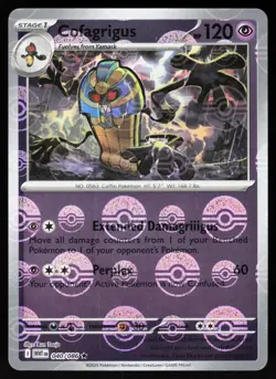 Cofagrigus (Poke Ball Pattern) 040/086 Rare White Flare Pokemon NM - Image 1