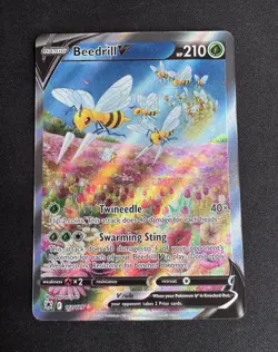 Pokemon Beedrill V Alt Full Art Holo Ultra Rare 161/189 Astral Radiance Eng - Image 1