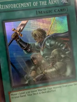 Yugioh Reinforcement Of The Army LOD-028 1st Ed NM PLAY SET 3x - Image 3
