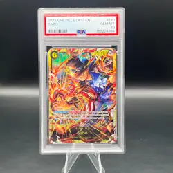 Sabo PSA 10 2025 One Piece OP13-120 EN SEC Secret Rare Carrying On His Will - Image 1