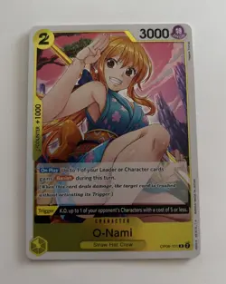 Bandai O-Nami OP06-101 Wings of the Captain Character Rare Foil 3000 Power - Image 1