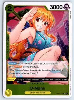 O-Nami OP06-101 One Piece Wings of the Captain Foil Rare Near Mint - Image 1