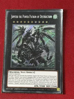 Yugioh Jupiter The Power Patron Of Destruction DOOD-ENSP1 Secret Rare Limited - Image 1