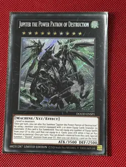 Yugioh Jupiter The Power Patron Of Destruction DOOD-ENSP1 Secret Rare Limited - Image 2