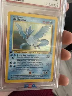 Articuno 1st Edition Incomplete Holo Card 2/62 Fossil - Image 4