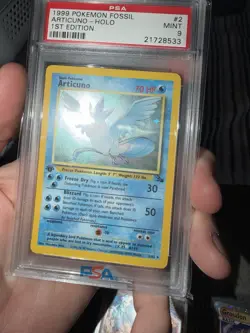 Articuno 1st Edition Incomplete Holo Card 2/62 Fossil - Image 5