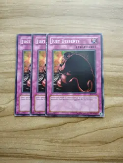 Yu-Gi-Oh! - Just Desserts 3x - Full Playset Of Cards - SDJ-042 - Image 1