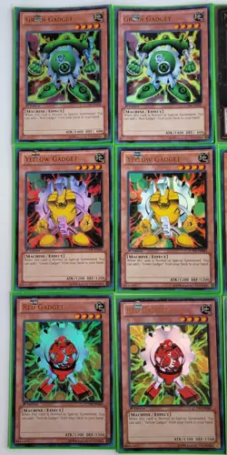 Green Red Yellow Gadget Set Ultra Rare 1st Ed LCYW-EN039-41 Bonus Card Lot Of 20 - Image 2