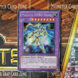 1x Masked Hero Dian - Secret Rare - PRC1-EN019 - 1st Ed - LP - Image 1