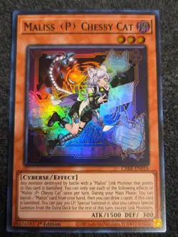 YuGiOh! - Maliss P Chessy Cat CRBR-EN016 Super Rare 1st Edition Near Mint - Image 1