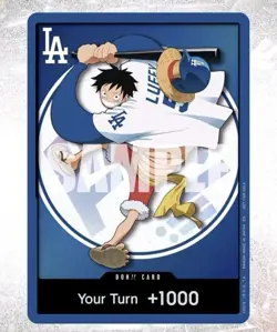 2026 ONE PIECE LOS ANGELES DODGERS MONKEY D LUFFY DON CARD PROMO 7/2/26 PRESALE - Image 1
