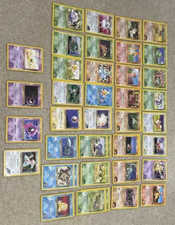35x Old School Pokemon Cards Joblot English WOTC Gym Series Vintage Collection - Image 1
