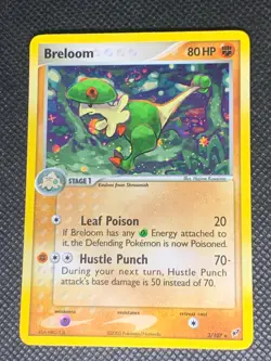 Breloom 3/107 Holo Swirl - ex Deoxys Pokemon Card - VLP - Image 1