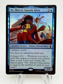 MTG Marvel Super Heroes MS. MARVEL, KAMALA KHAN Foil Rare #067 - Image 1