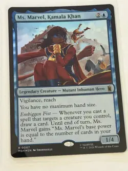 Ms. Marvel, Kamala Khan Marvel Super Heroes Foil 67 - Image 1