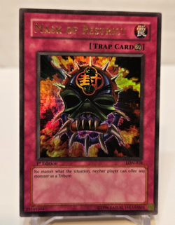 Mask of Restrict LON-018 Ultra Rare 1st Edition Yugioh 1953 - Image 1