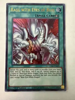 Yugioh - Rage with Eyes of Blue - Ultra - 1st - LDS2-EN029 - NM - Image 1