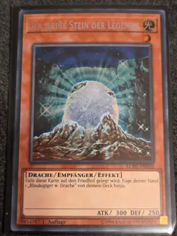 *German* The White Stone of Legend LCKC-EN010 Secret Rare 1st Ed Near Mint - Image 1