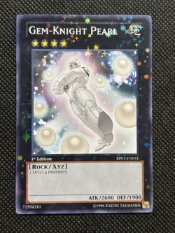 YuGiOh! - Gem-Knight Pearl BP01-EN031 Starfoil Rare 1st Edition MP Battle Pack - Image 1