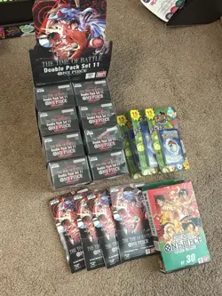 One Piece + Pokemon TCG - Lot of DS11 Case 3 MJ Holdings Vintage St30 4 OP16 - Image 1
