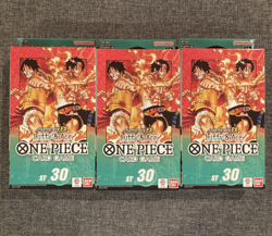 One Piece ST-30 Luffy & Ace Starter Deck EX Lot of 3 Factory Sealed - Image 1