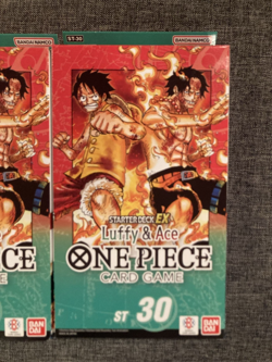 One Piece ST-30 Luffy & Ace Starter Deck EX Lot of 3 Factory Sealed - Image 4