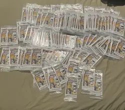 (127x) SEALED 25th Anniversary General Mills Pokemon Cereal 3 Card Booster Packs - Image 1