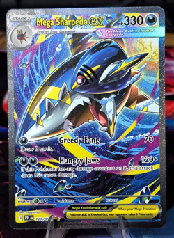 Mega Sharpedo ex - 127/094 - SIR - Phantasmal Flames - Pokemon Card - NM/M - Image 1