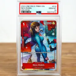 2024 ONE PIECE PRB01-PREM BOOSTER -ONE PIECE CARD THE BEST- NICO ROBIN PSA 10 - Image 1