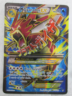 Pokemon TCG Mega Gyarados Shiny EX XY Breakpoint 115/122 Card Holo Full Art - Image 1