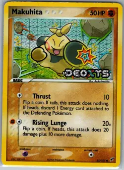 Makuhita 65/107 Reverse Holo - Deoxys - Pokemon Card - LP - Image 1