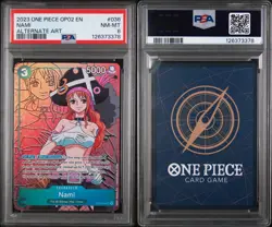 Psa 8 Nami OP02 036 SR Alt Art Paramount War English One Piece Card Game - Image 1