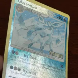 Glaceon 20/100 Reverse Holo Burger King Platinum Promo Pokemon Card DMG - Image 5