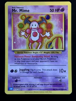 Mr. Mime 013/034 Holo CLB Trading Card Game Classic Pokemon TCG Near Mint - Image 1