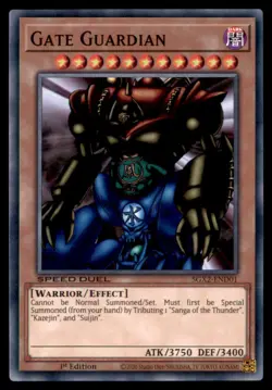 Yu Gi Oh! Gate Guardian SGX2 END01 1st Edition Regular - Image 1
