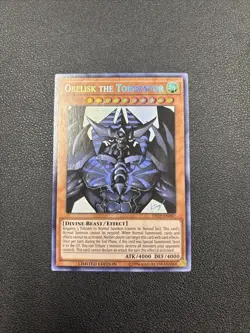 *** OBELISK THE TORMENTOR *** PRISMATIC SECRET RARE TN19-EN007 YUGIOH! A6 - Image 1